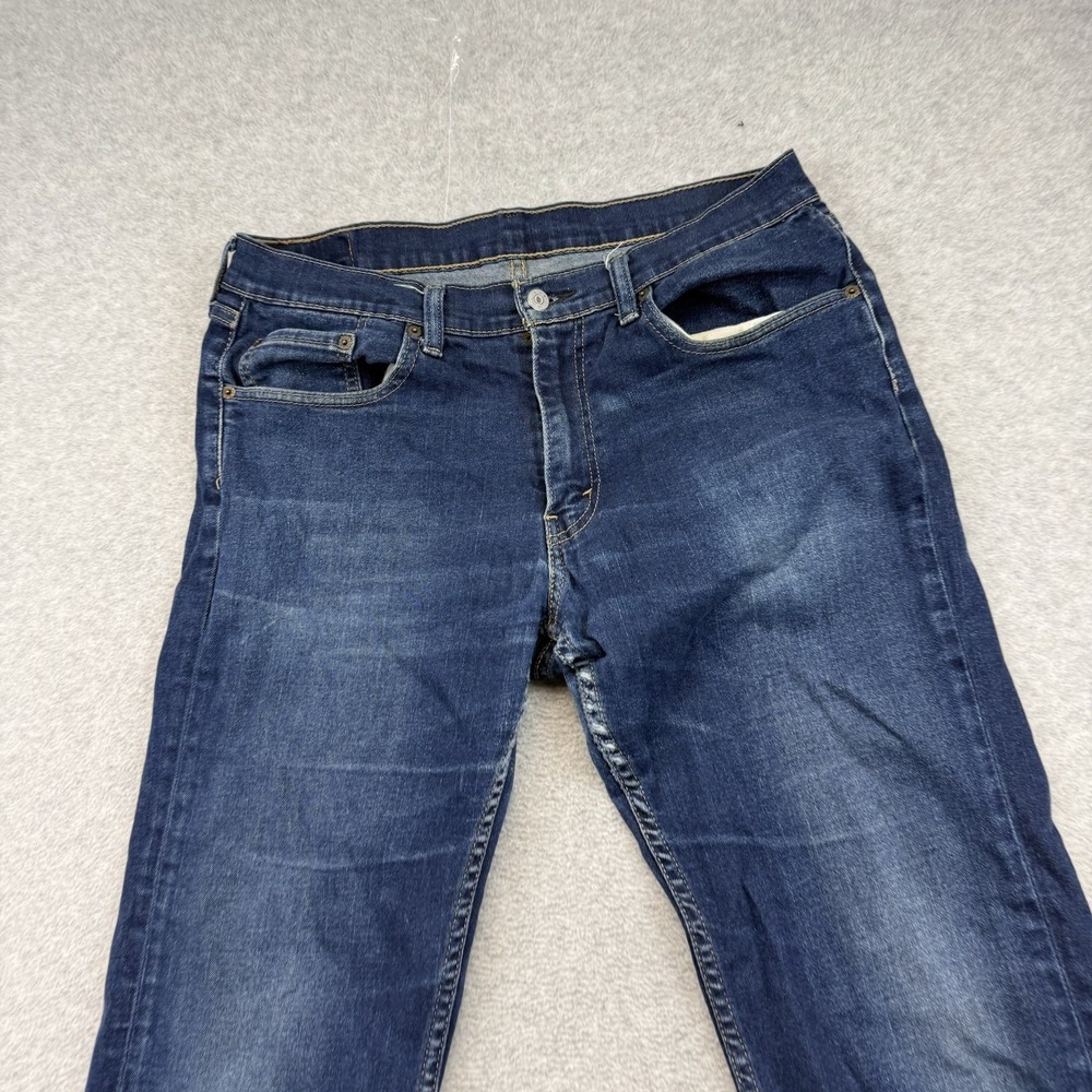 Men's Levi's 559 Relaxed Straight Leg Blue Jeans Men's 34x32 Stretch Denim - Picture 13 of 14